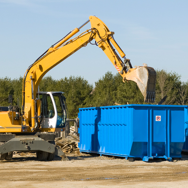 are there any restrictions on where a residential dumpster can be placed in Lamont Kansas